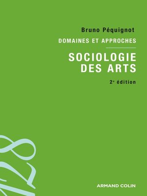 cover image of Sociologie des arts